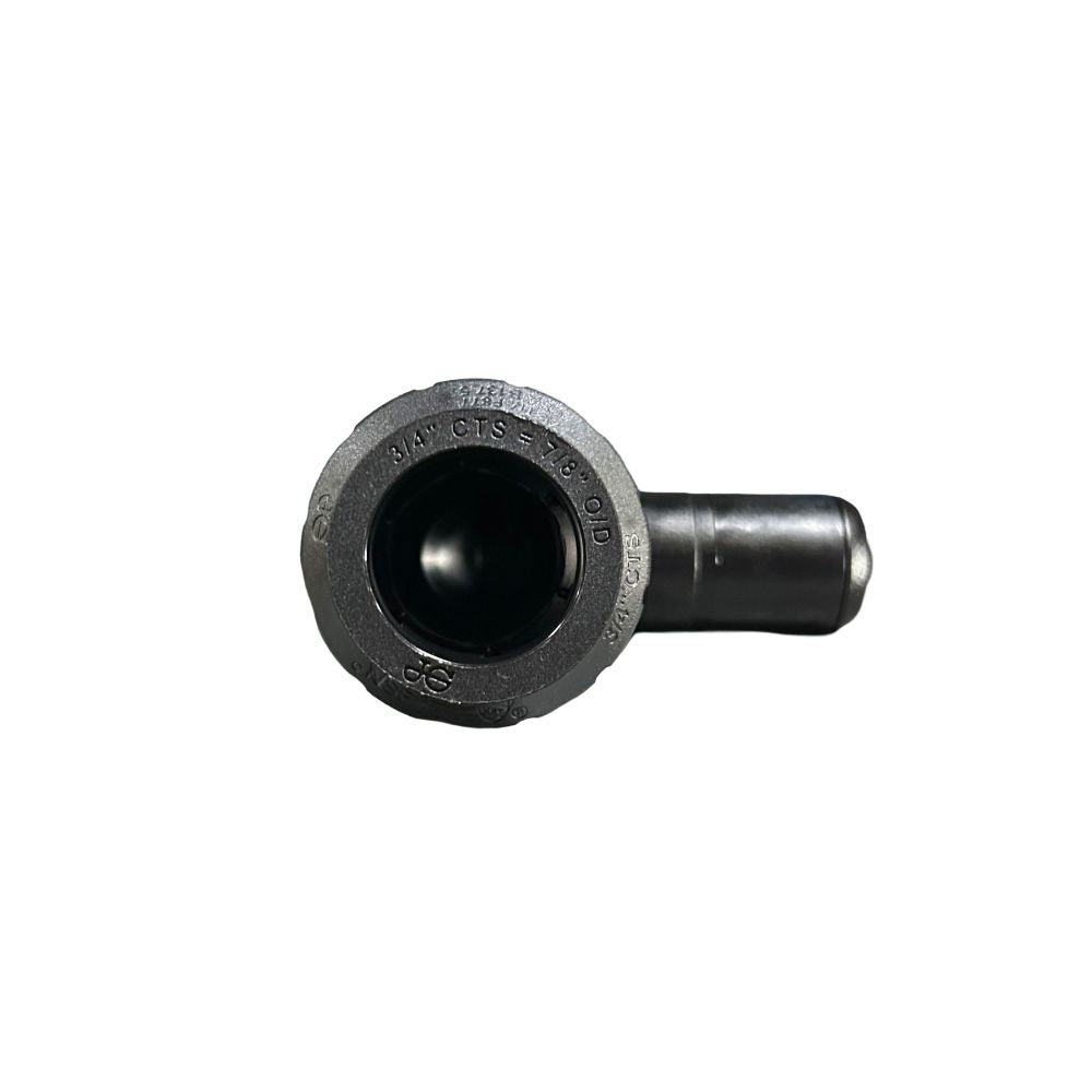 John Guest Black Plug-In Elbow - 3/4 CTS x 3/4 Stem