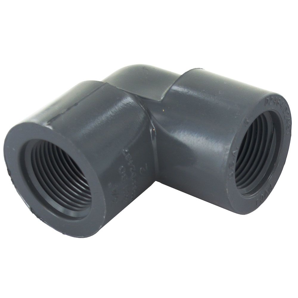 Schedule 80 PVC Elbow 1/2" FIP