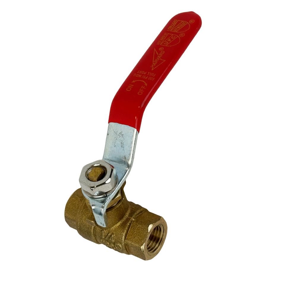 Lead-Free Brass Ball Valve 1/4 FPT x 1/4 FPT