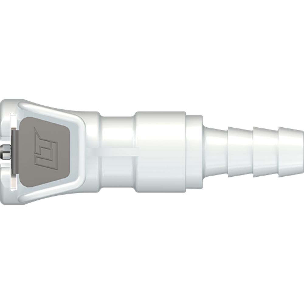 LinkTech 20AC Series Straight Female, Non-valved, 1/4" HB, Natural Acetal