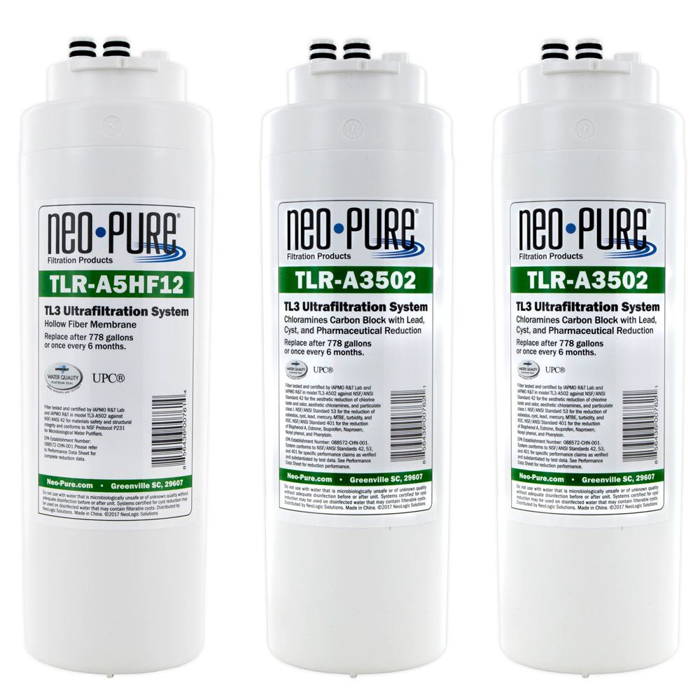 Neo-Pure TL3-A502 Ultrafiltration System - Chrome Faucet