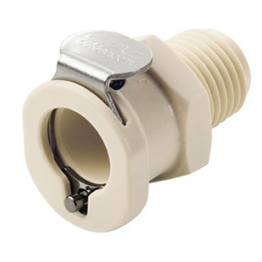 PLCD1000612BSPT Valved Male Thread Coupling Body 3/8 BSPT