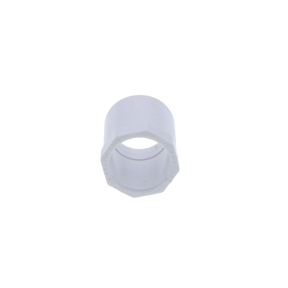 Schedule 40 PVC Bushing 3/4" Spigot x 1/2" Slip