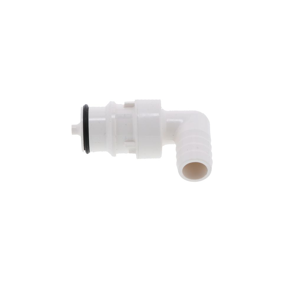 HFCD23835 Valved Elbow Hose Barb Coupling Insert 1/2 ID Barb
