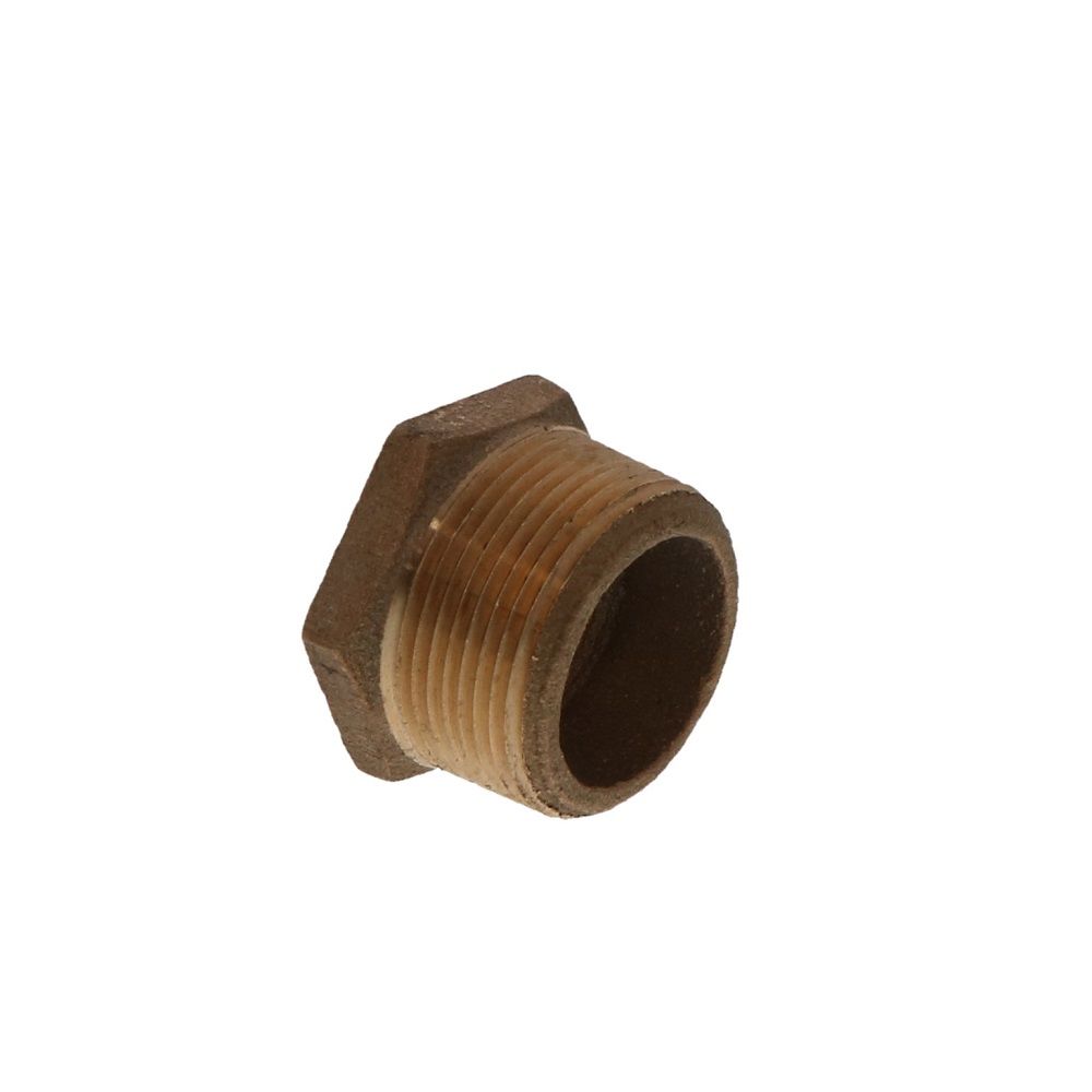 Lead Free Brass Hex Bushing 1-1/4 MPT x 3/4 FPT