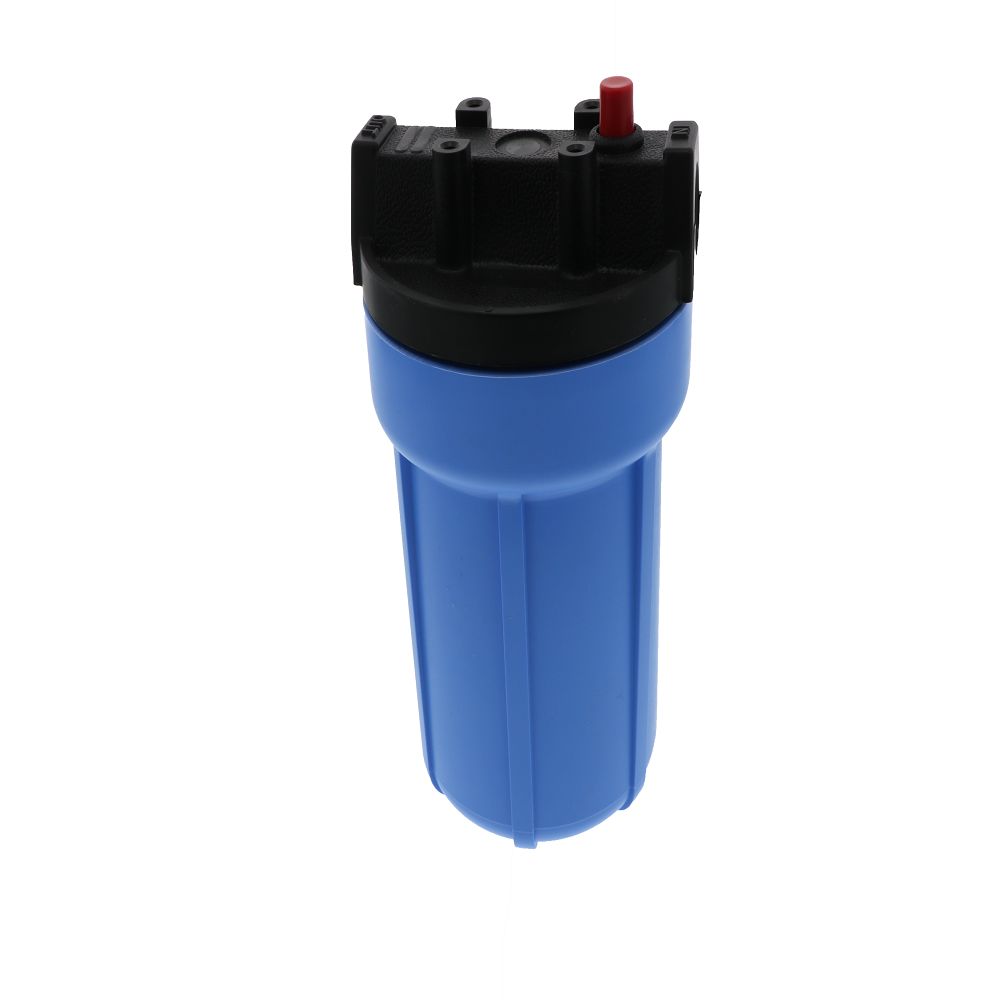 Pentek 5" Slim Line Water Filter Housing Black/Blue w/ PR - 3/8" FPT