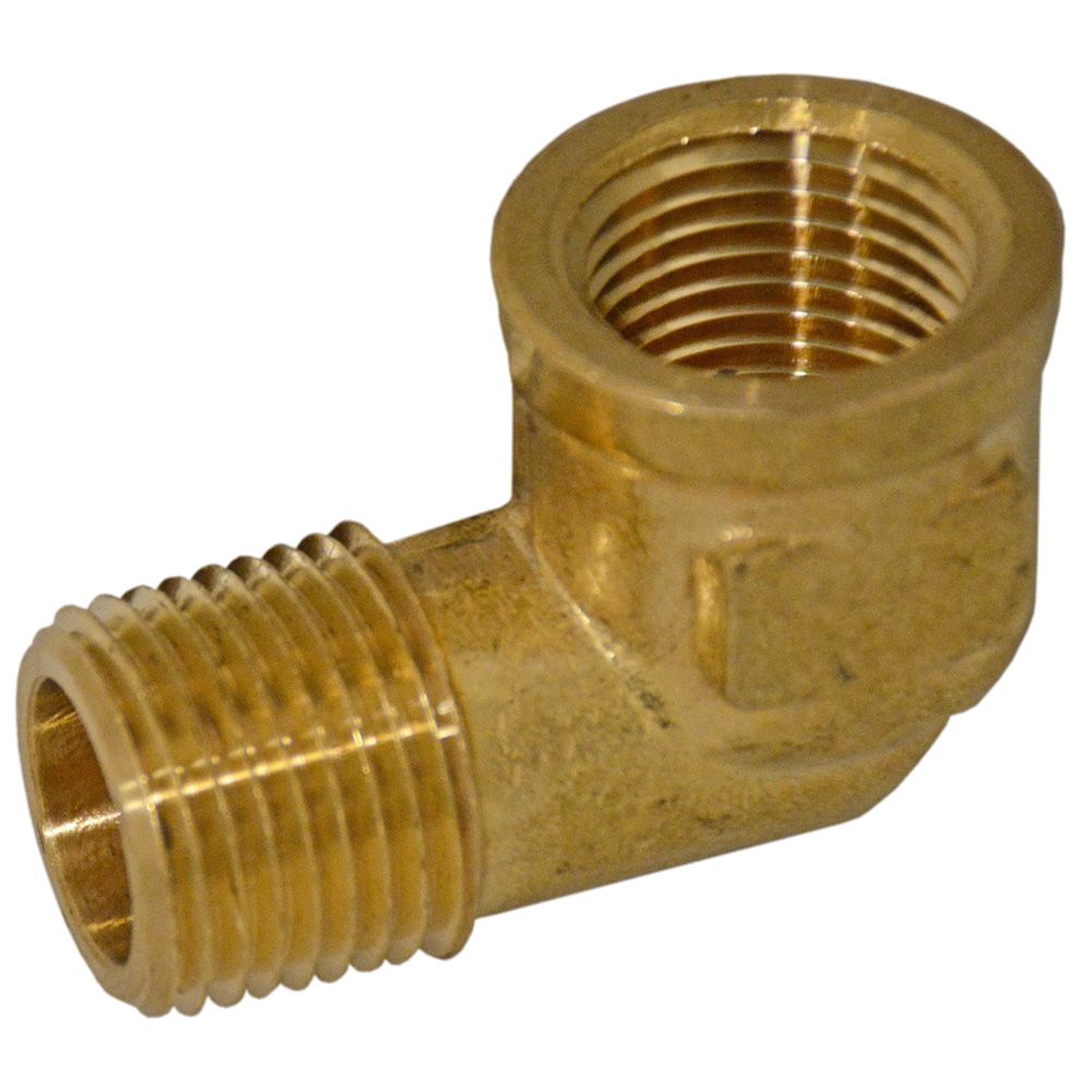 Lead-Free Brass Street Elbow - 3/8 MPT x 3/8 FPT