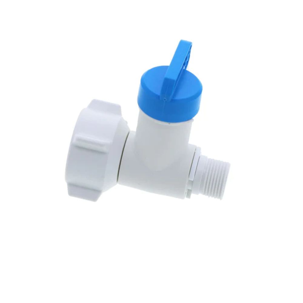 Angle Stop Adapter 3/8" Compression x 3/8" QC Valve - 1/2" NPS Adapter