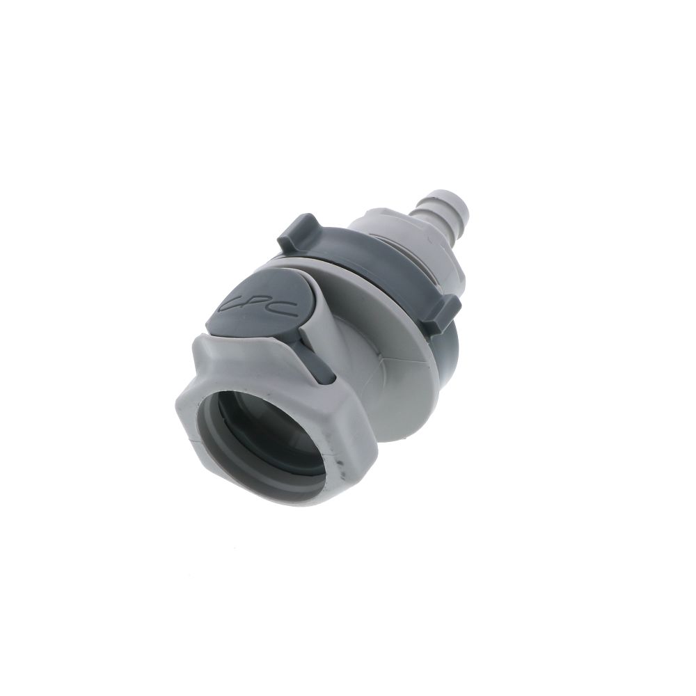 HFC16612 Panel Mount Hose Barb Coupling Body 3/8 ID Barb