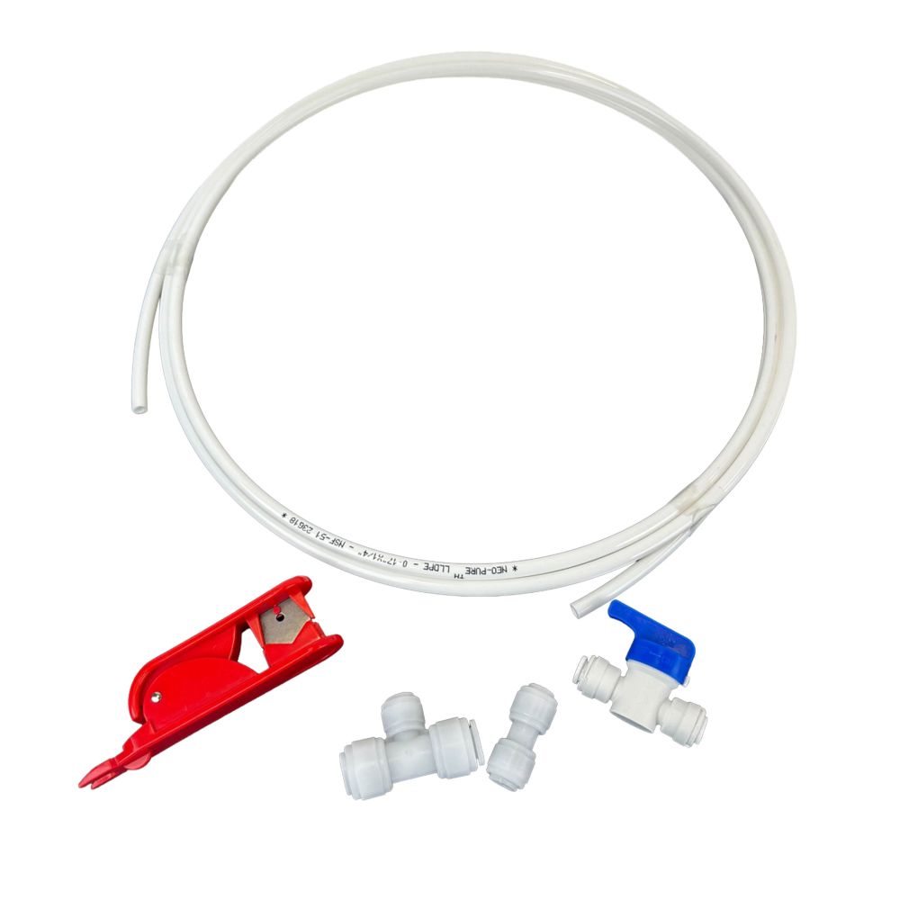 Refrigerator Icemaker Water Filter Adapter Kit 3/8"