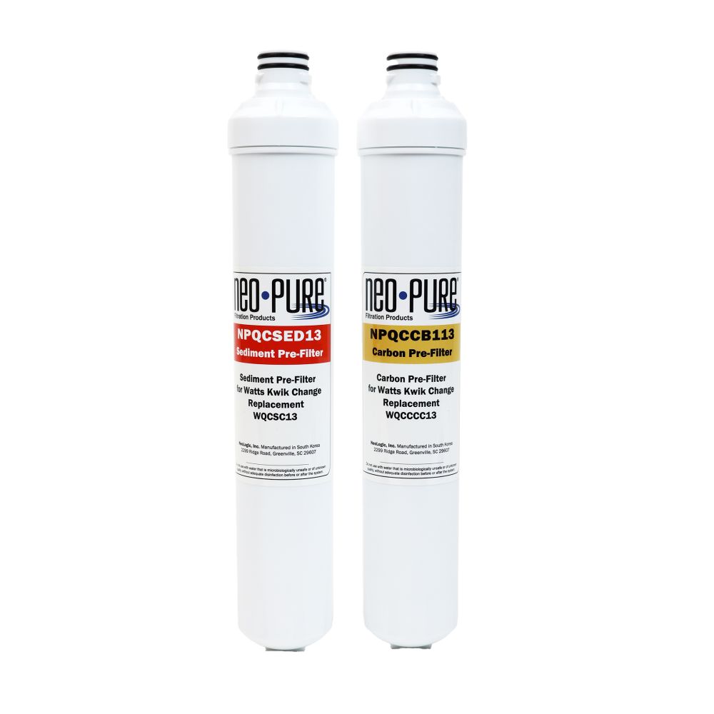 NeoPure 13" Replacement Pre Filter Kit for Watts Kwik Change
