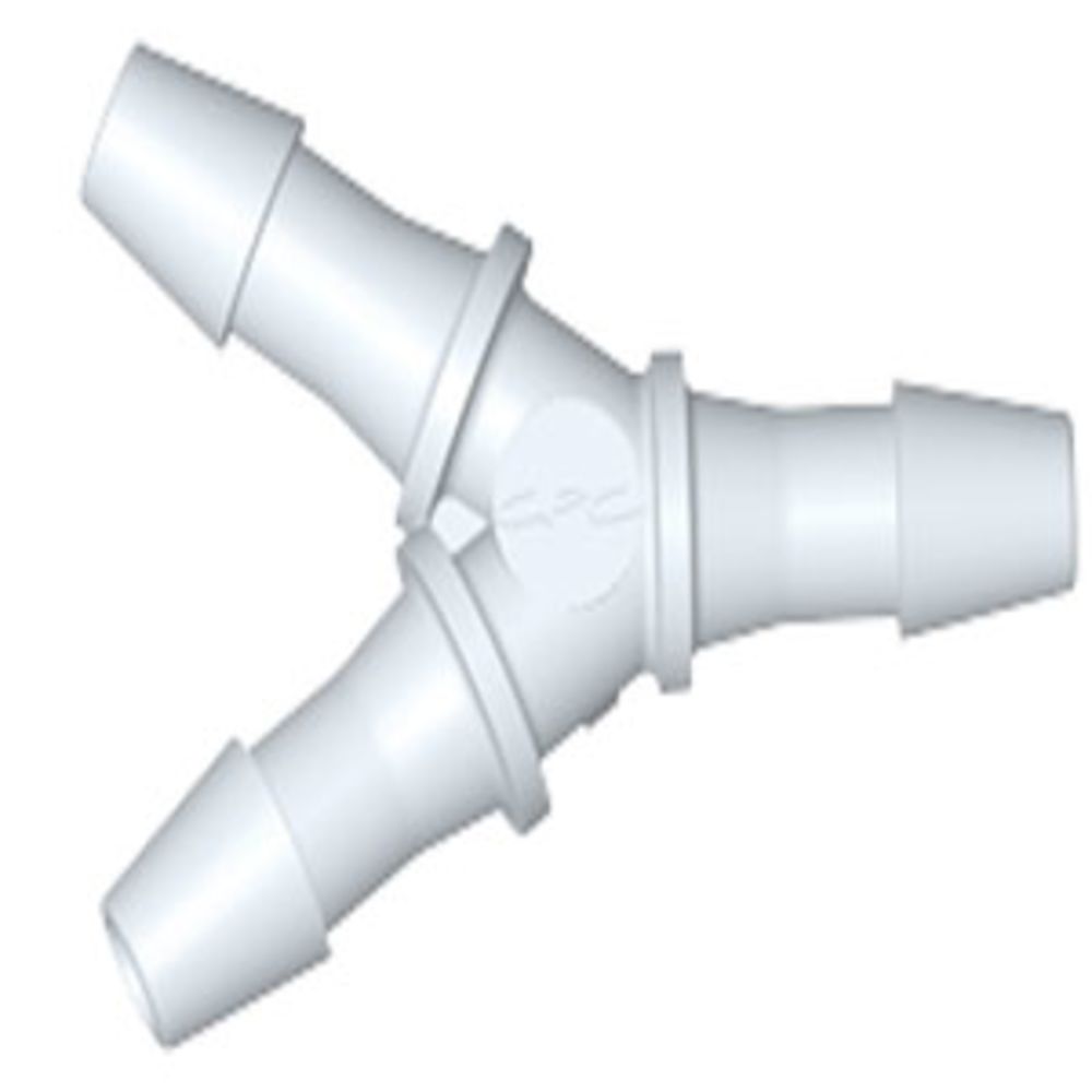 HY570 Y Fitting Natural PVDF 5/32 HB x 5/32 HB x 5/32 HB
