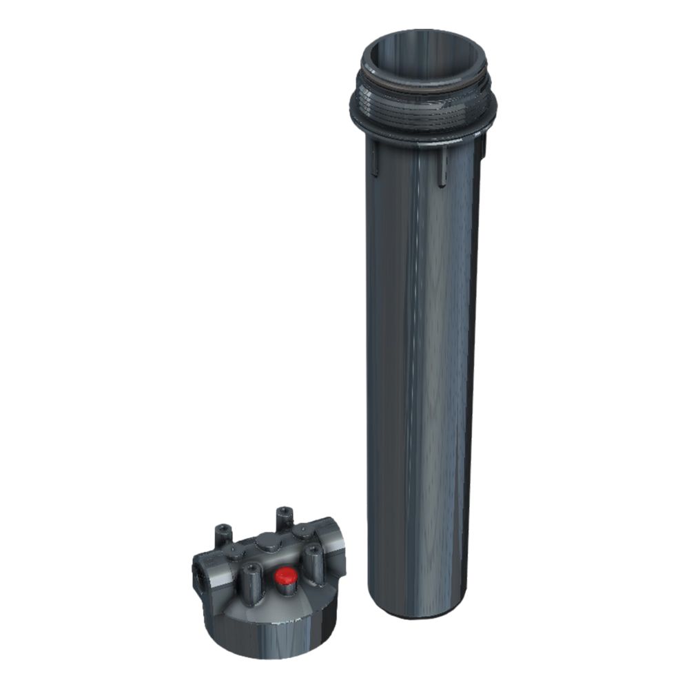 Pentek 20" STD Housing 3/4" FPT Reinforced Cap Dura-series Slate/Slate with PR