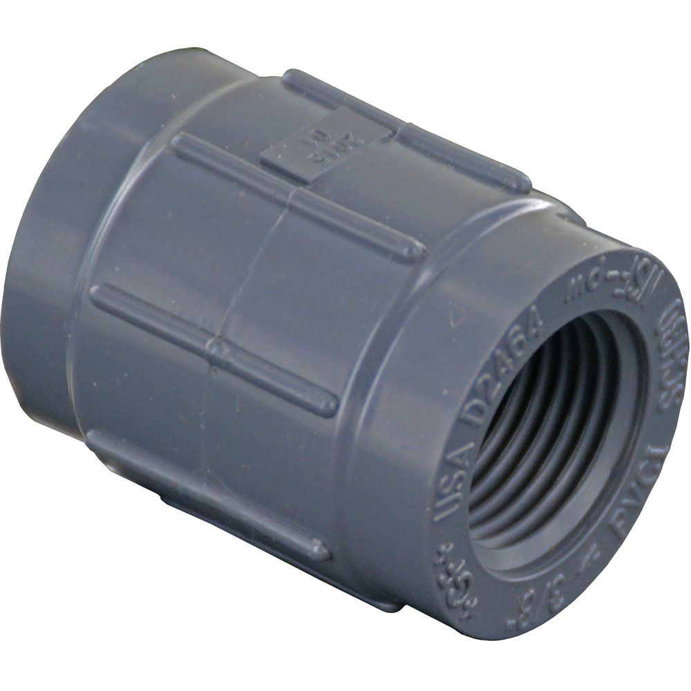Schedule 80 PVC Coupling 3/8" FPT