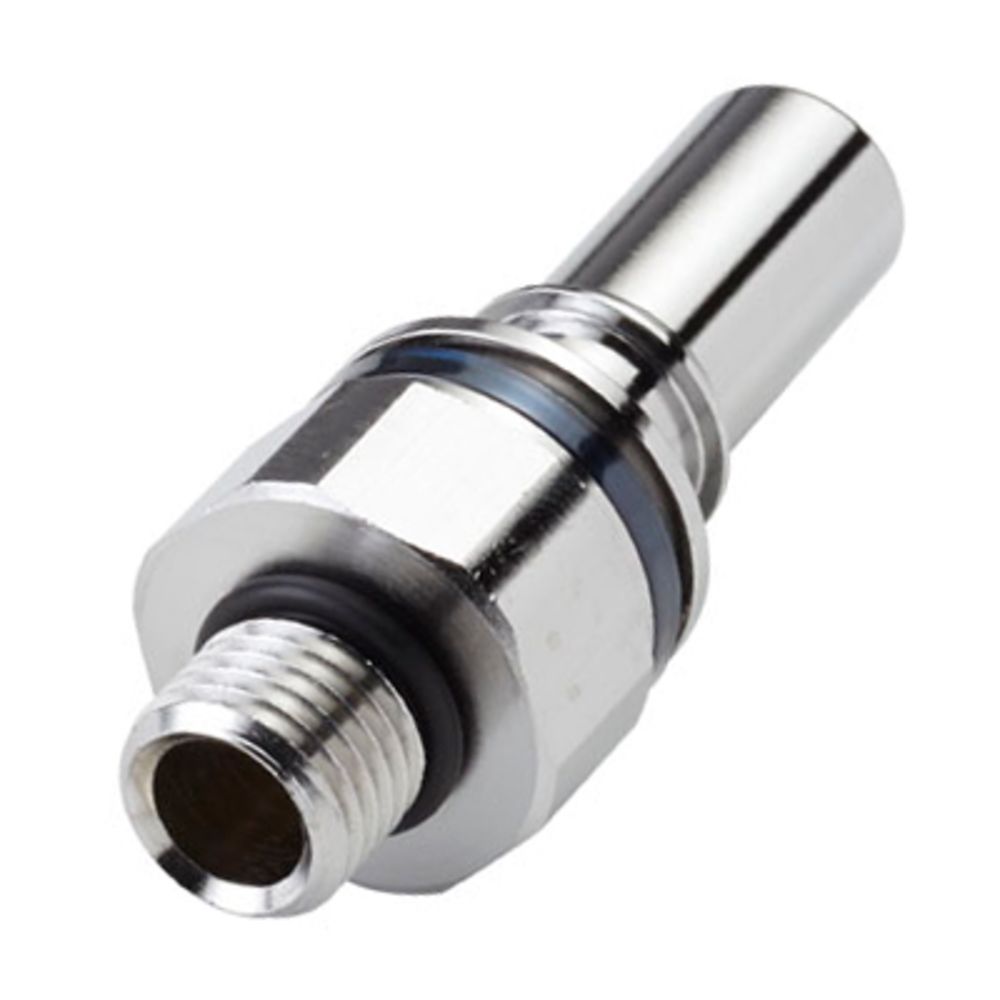 LQ4D46006BLU Valved Straight Thread Liquid Cooling Coupling Insert 3/8 SAE-06 Cool Blue