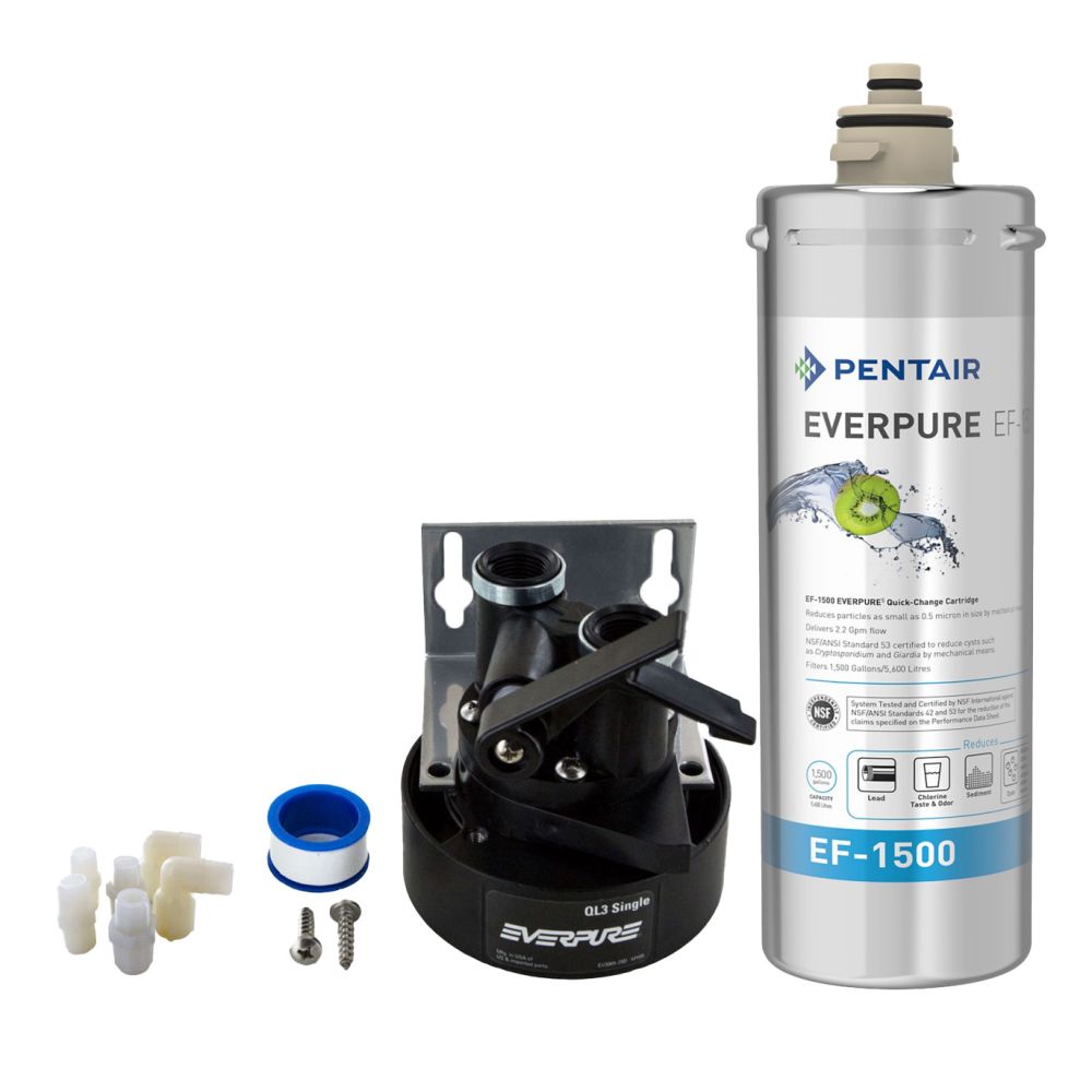 Everpure EF-1500 Full Flow Drinking Water Filter System - EF-1500 System with Retail Accessories