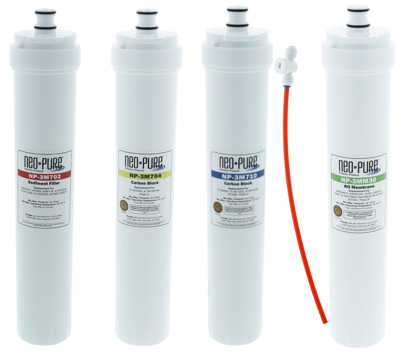 Neo-Pure NP-SQC4 SQC Compatible Replacement Filter Kit