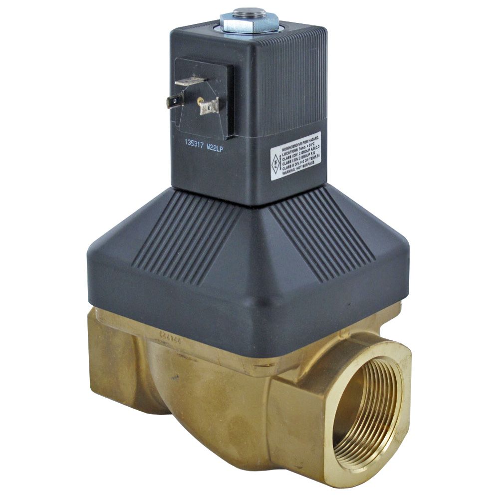 Burkert 2-Way Solenoid Valve Normally Closed 1-1/2 FPT 120V