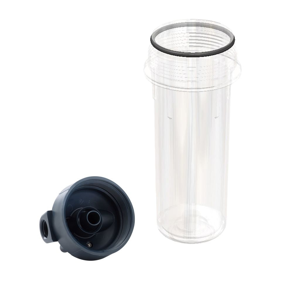 Pentek 10" STD Housing 3/4" FPT Reinforced Cap Dura-series Slate/Clear NO PR
