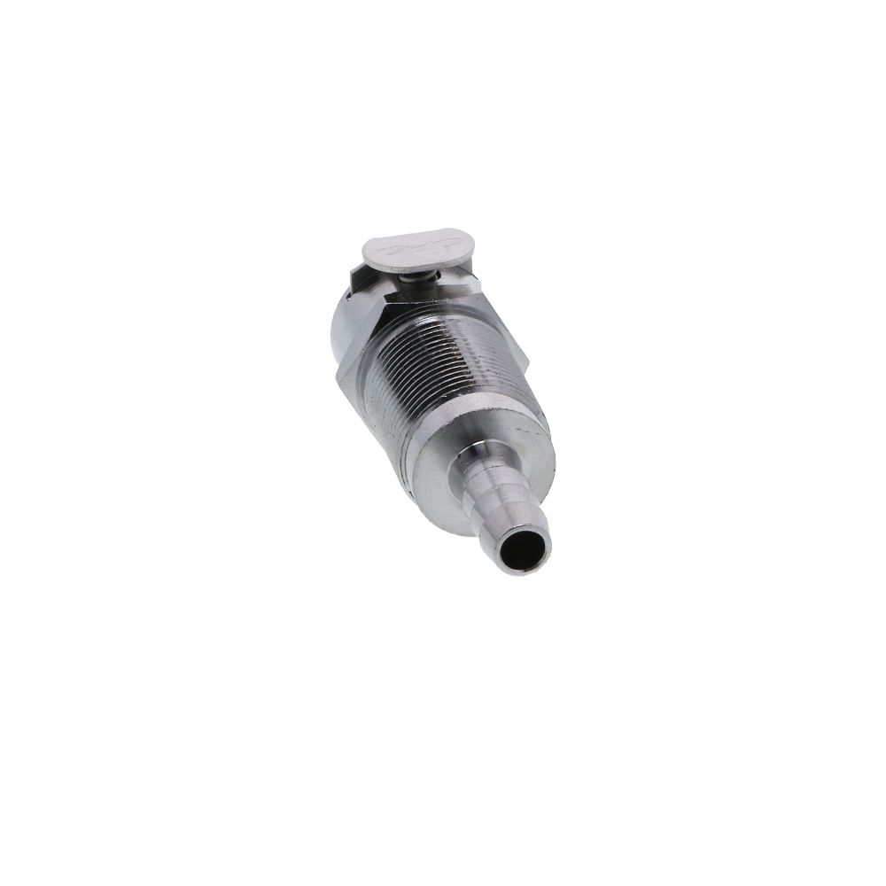 LCD16004 Valved Panel Mount Hose Barb Coupling Body 1/4 ID Barb