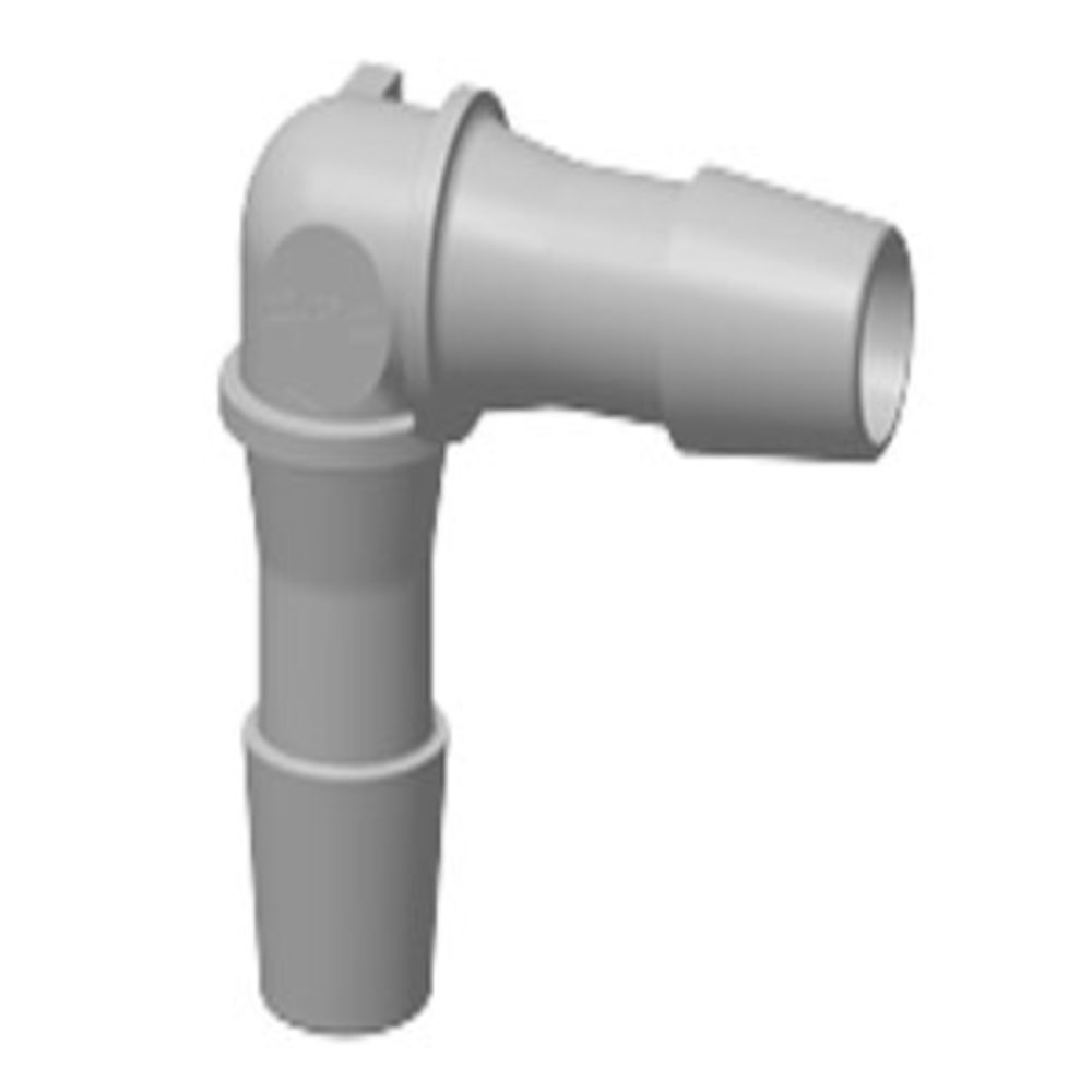 HE12 Elbow Fitting Natural Polypropylene 3/8 HB X 3/8 HB