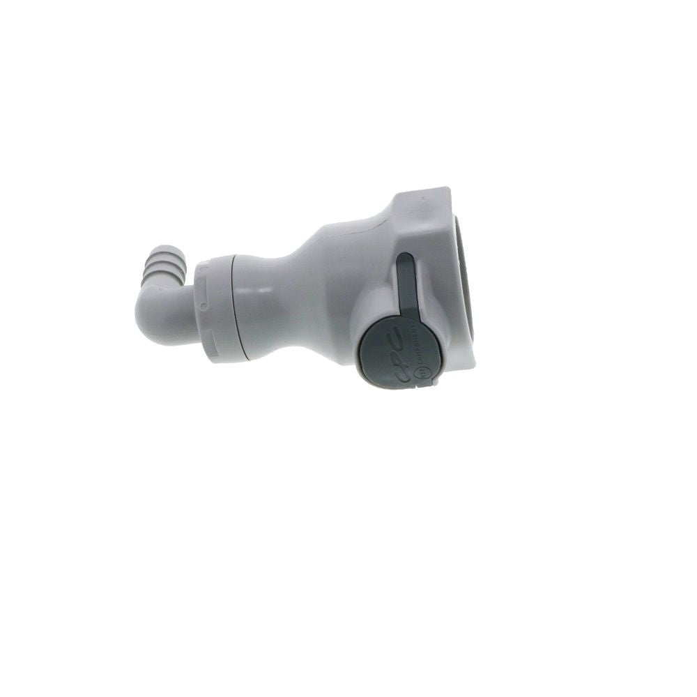 UDC Valved Elbow Hose Barb Coupling Body - 3/8 ID Barb EPDM O-Ring