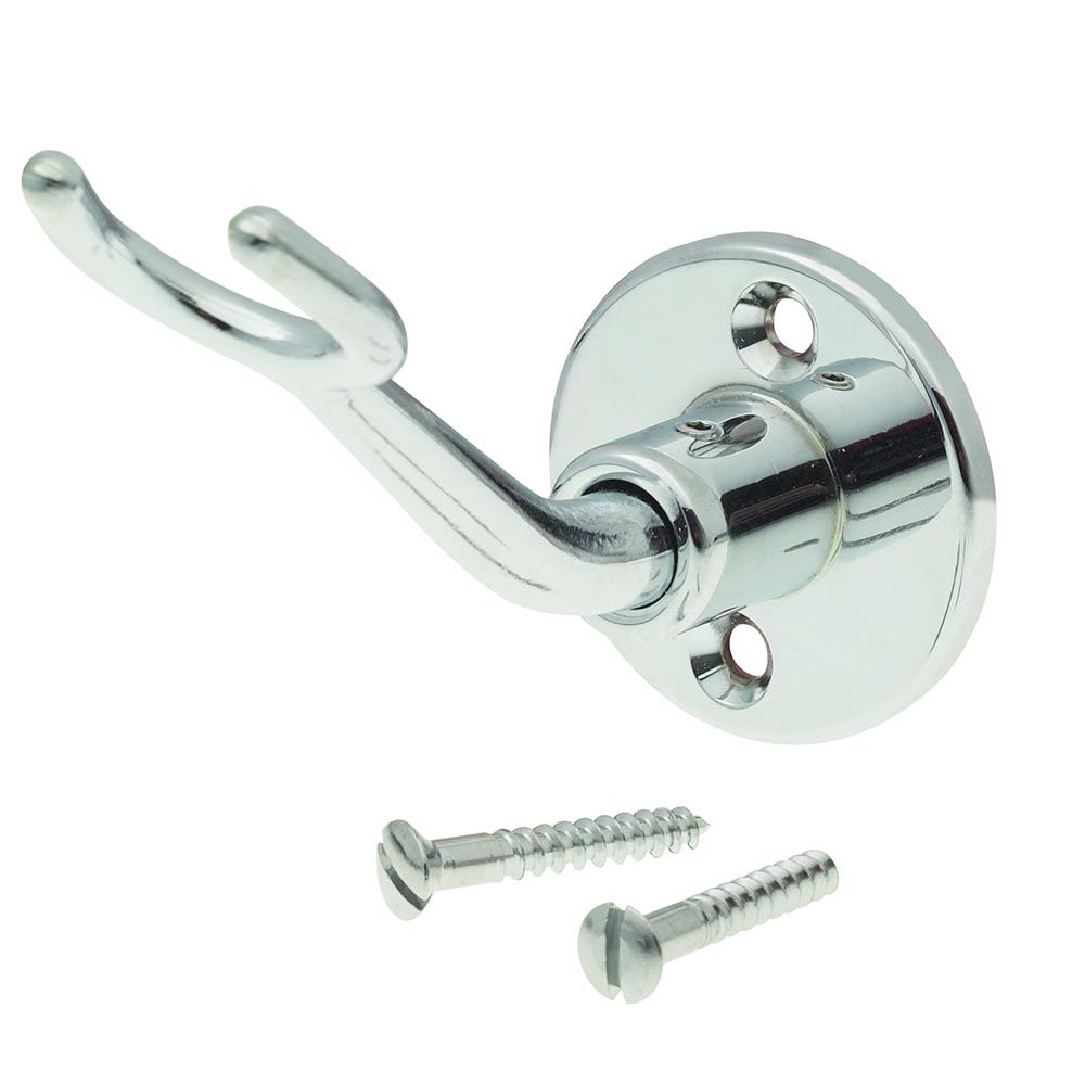 T&S Brass B-0166 Dummy Wall Hook Assy w/ screws, 2" diameter Flange