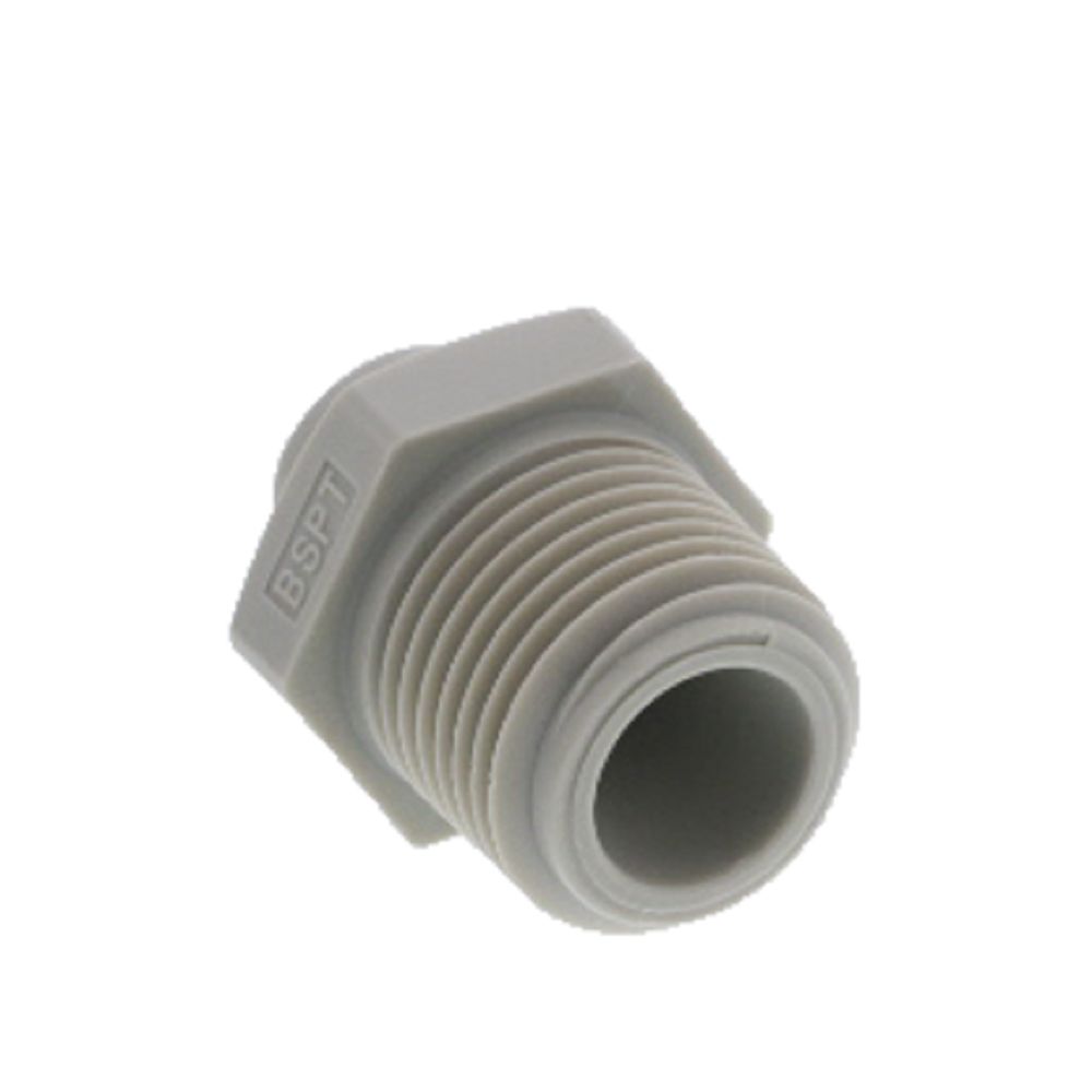 DMfit Straight BSPT Male - 1/4" Push-in x 1/2" BSPT