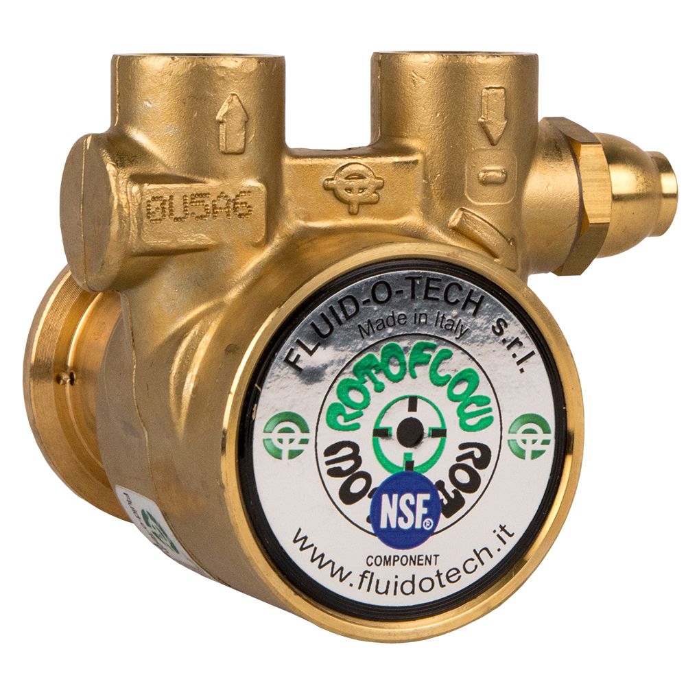Fluid-o-Tech Lead-Free Brass Rotary Vane Pump 75 GPH - 3/8" NPT