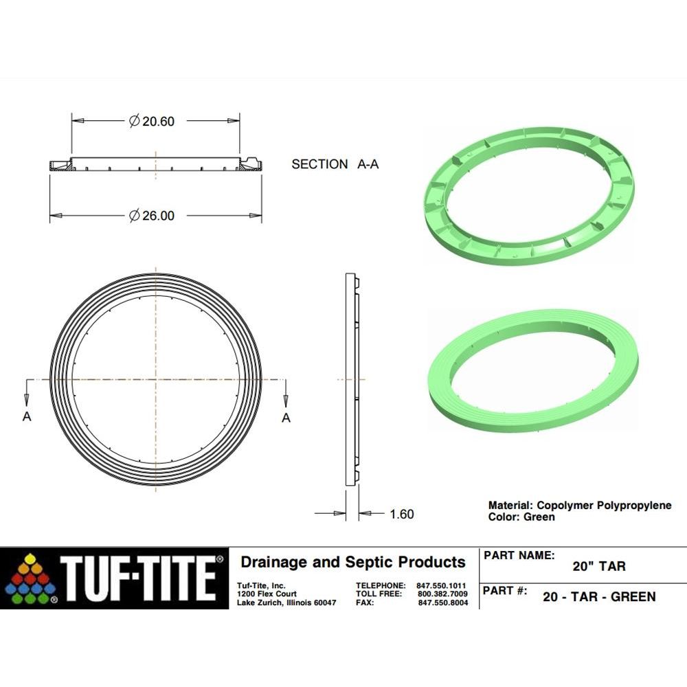 TUF-TITE 20" Tank Adapter Ring