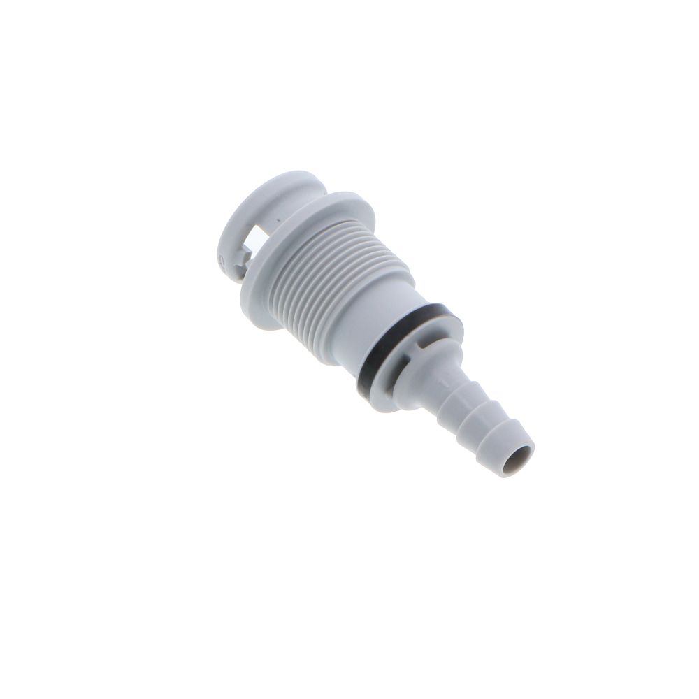 NS2D160412 Valved Panel Mount Hose Barb Coupling Body 1/4 ID Barb