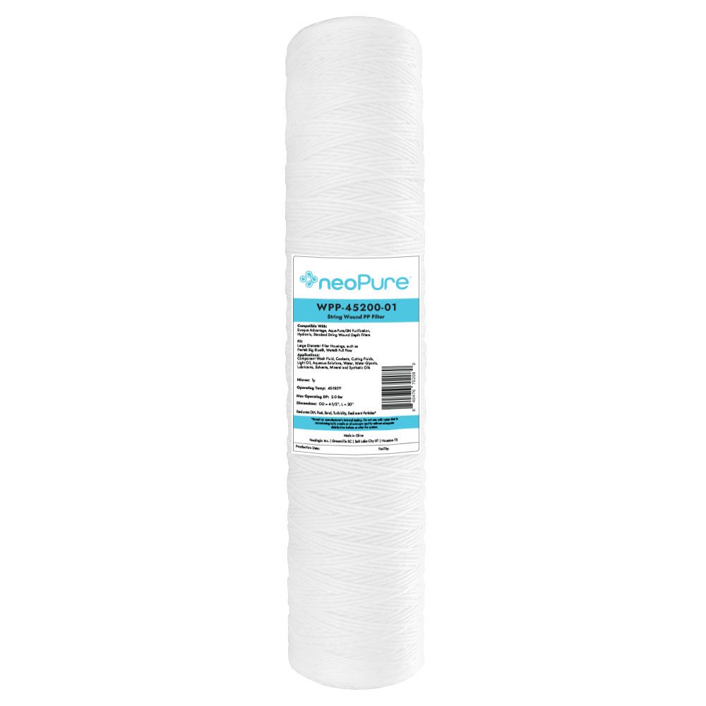 Neo-Pure WPP-45200-01 20" Surfactant Free BB String Wound Filter 1 Micron