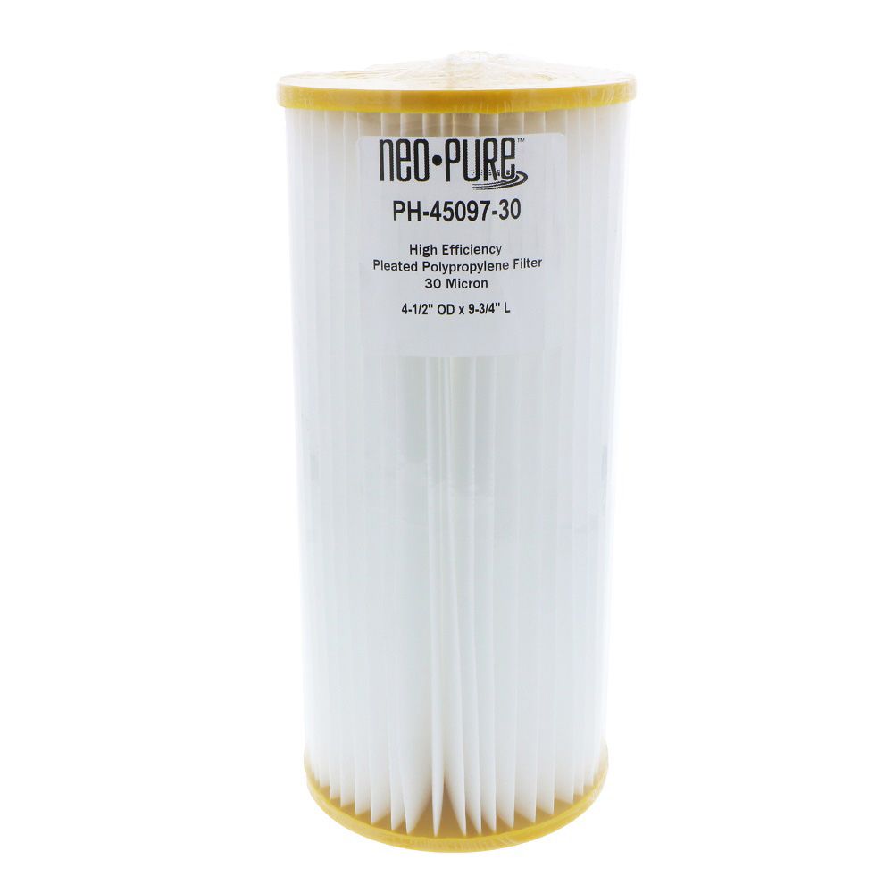 Neo-Pure PH-45097-30 9-3/4" BB High Efficiency Pleated Filter 30 micron