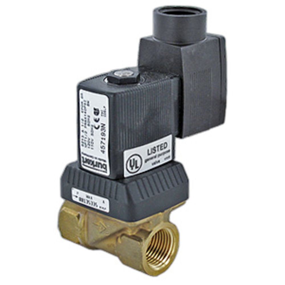 Burkert 2-Way Solenoid Valve Normally Closed 1/2 FPT 120V