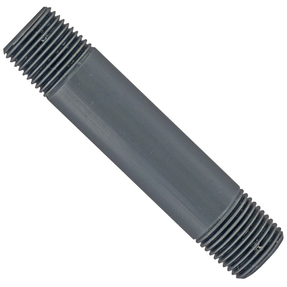 Schedule 80 PVC Nipple 1/2" MIP x 4"