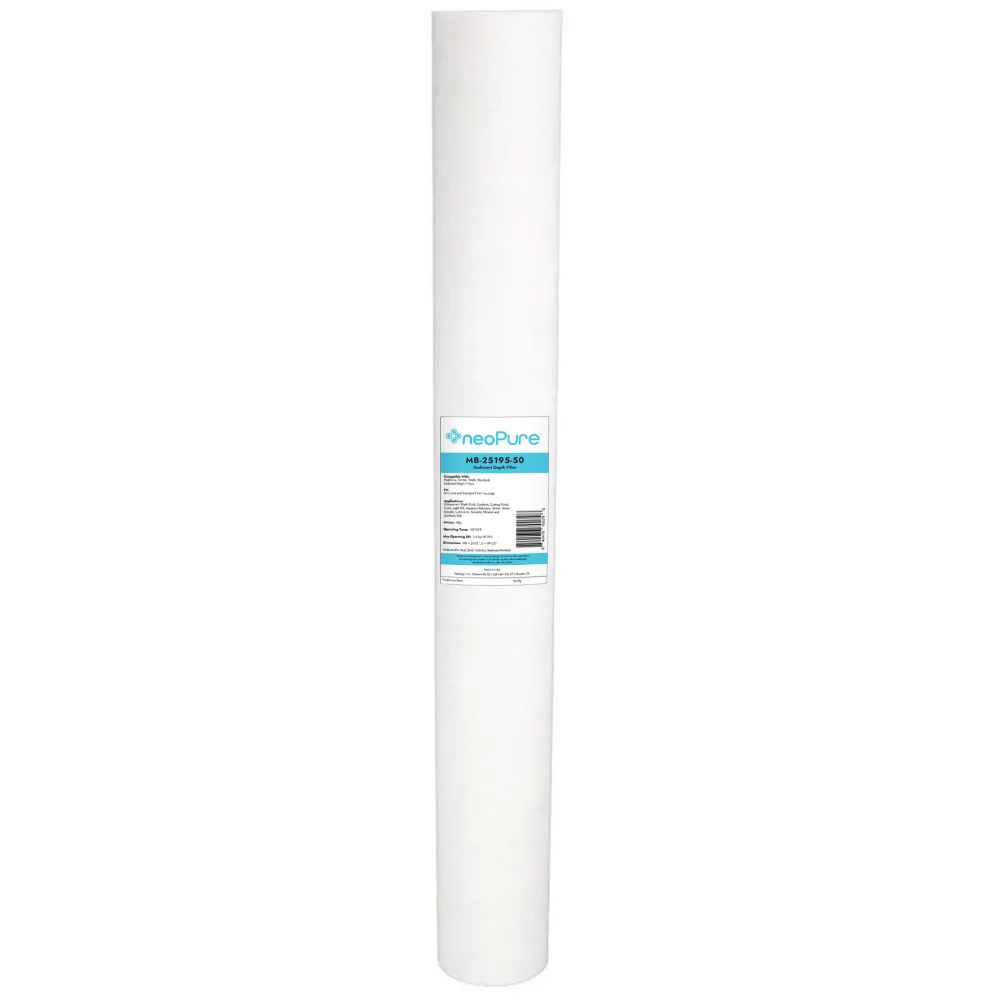 Neo-Pure MB-25195-50 19.5" Polypropylene Sediment Depth Filter 50 mic