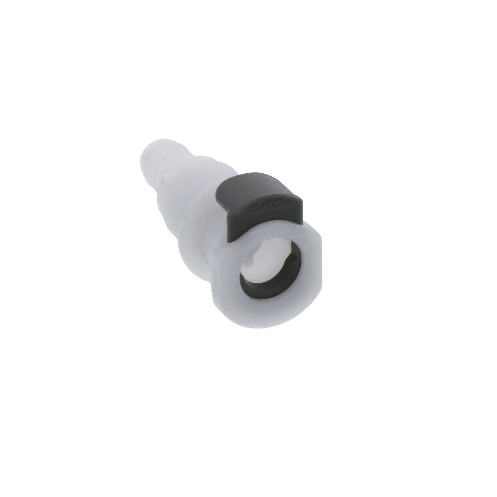 APCD16006 Valved Panel Mount Hose Barb Coupling Body 3/8 ID Barb