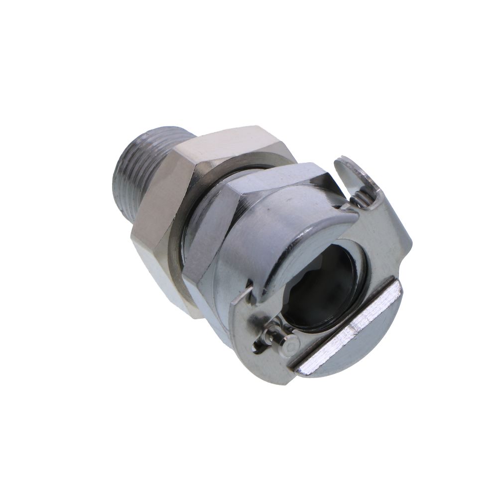 MCD1502 Valved Panel Mount Male Thread Coupling Body 1/8 NPT
