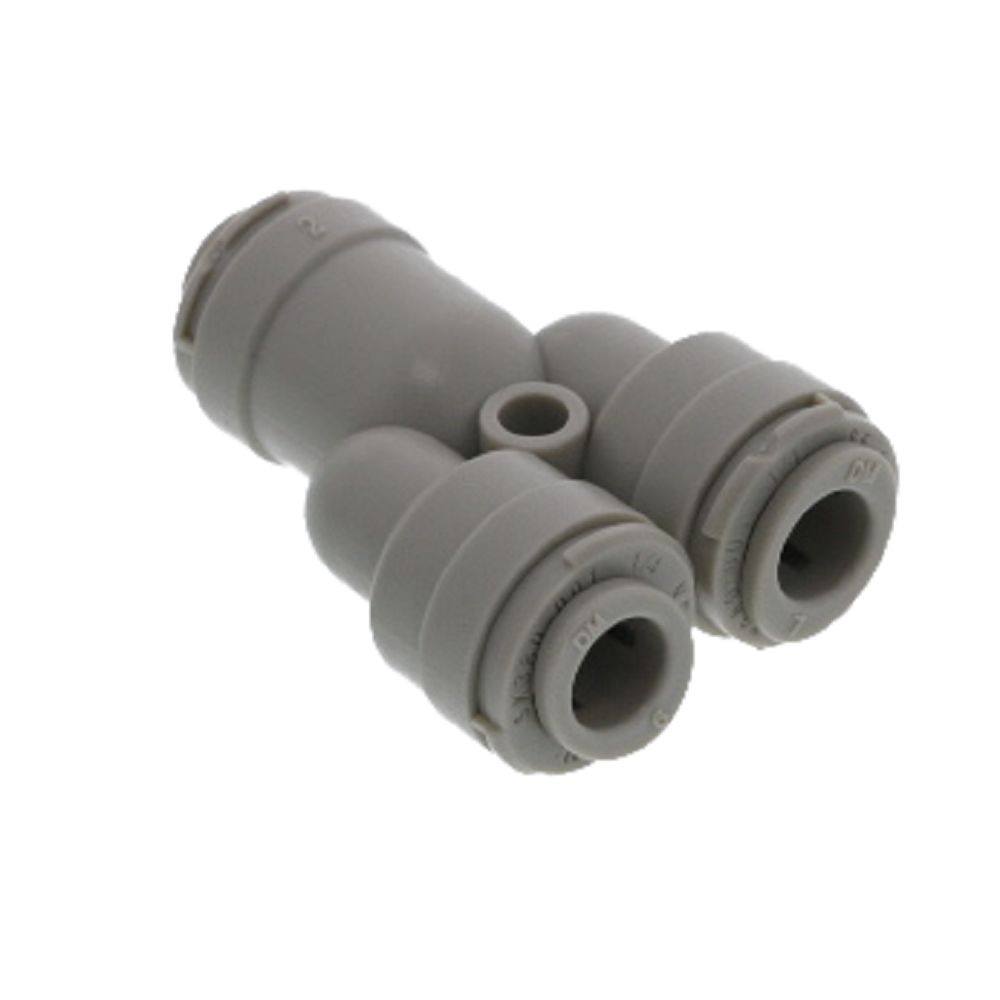DMfit Two Way Divider - 1/4" x 1/4" x 1/4" Push-In