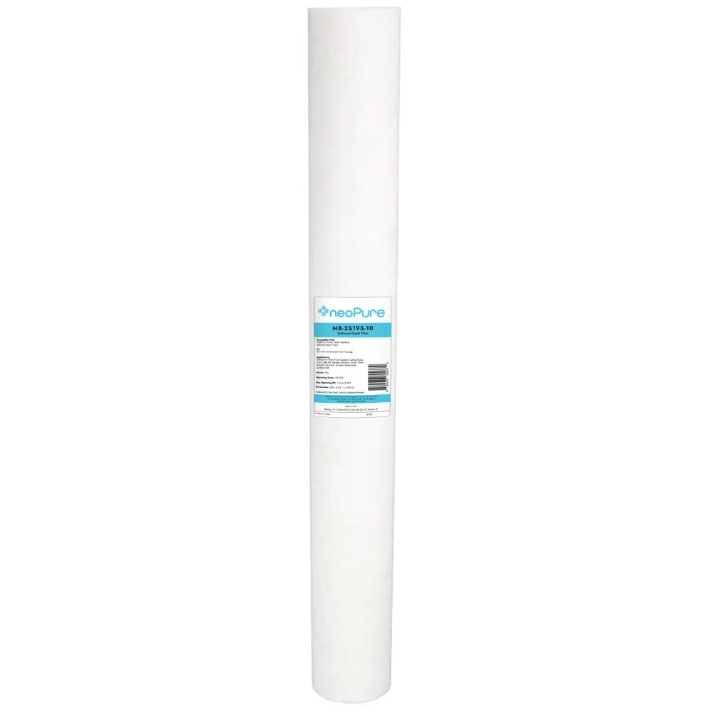 Neo-Pure MB-25195-10 19.5" Polypropylene Sediment Depth Filter 10 Mic