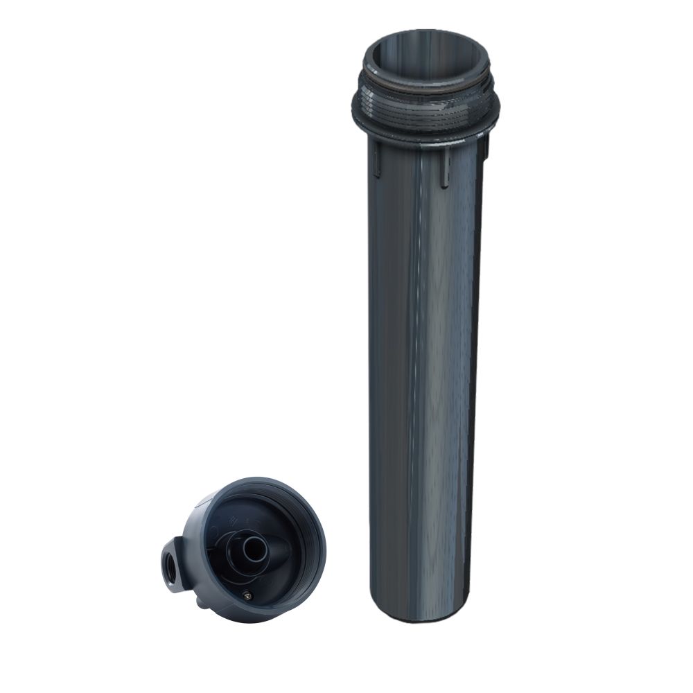 Pentek 20" STD Housing 3/4" FPT Reinforced Cap Dura-series Slate/Slate NO PR