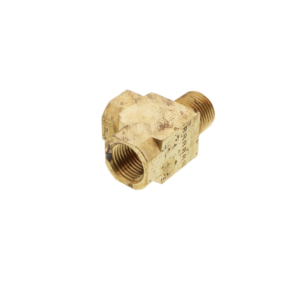 Extruded Brass Street Tee 1/2 MPT x 1/2 FPT x 1/2 FPT