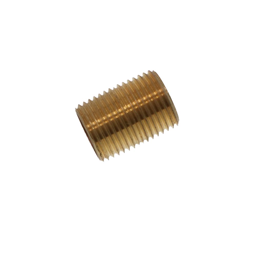 Lead-Free Red Brass Nipple Threaded 1/2 MPT x Close