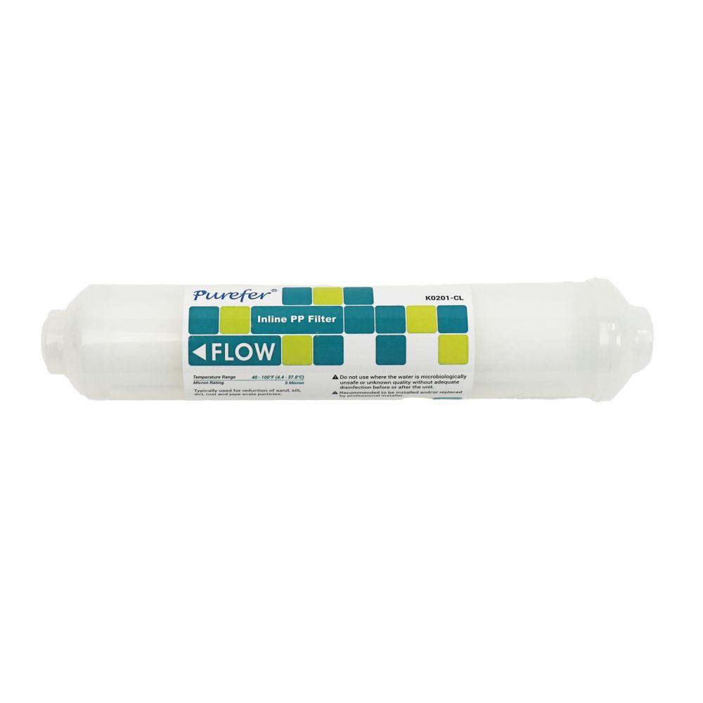 T33 10" Inline PP Filter, 5M, Clear
