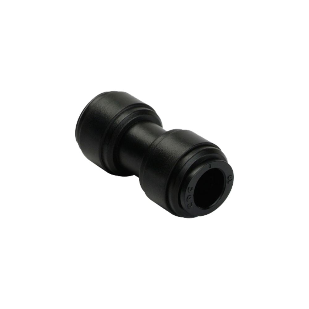 NeoFit - Acetal Black Union Connector- 22mm tube OD x22mm tube OD