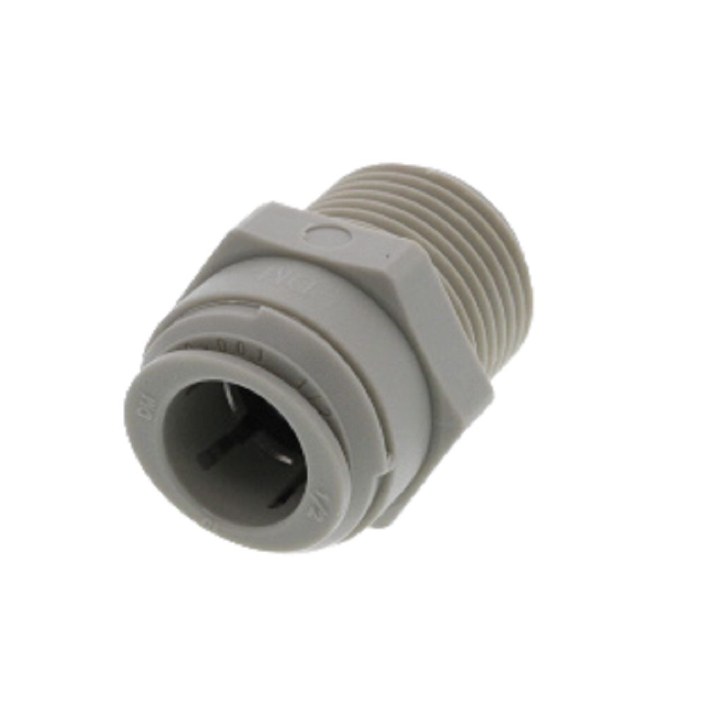 DMfit Straight MNPT Male - 1/2 Push-In x 1/2 MNPT