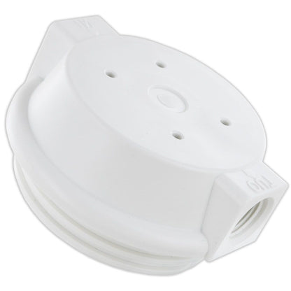10" Neo-Pure SlimLine Filter Housing Clear Sump/Flat White Cap 1/2" No Pressure Relief