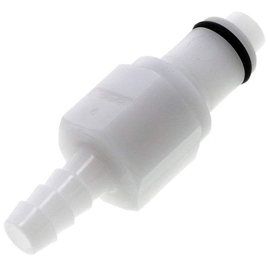 PLCD22004 Valved In-Line Hose Barb Coupling Insert 1/4 ID Barb