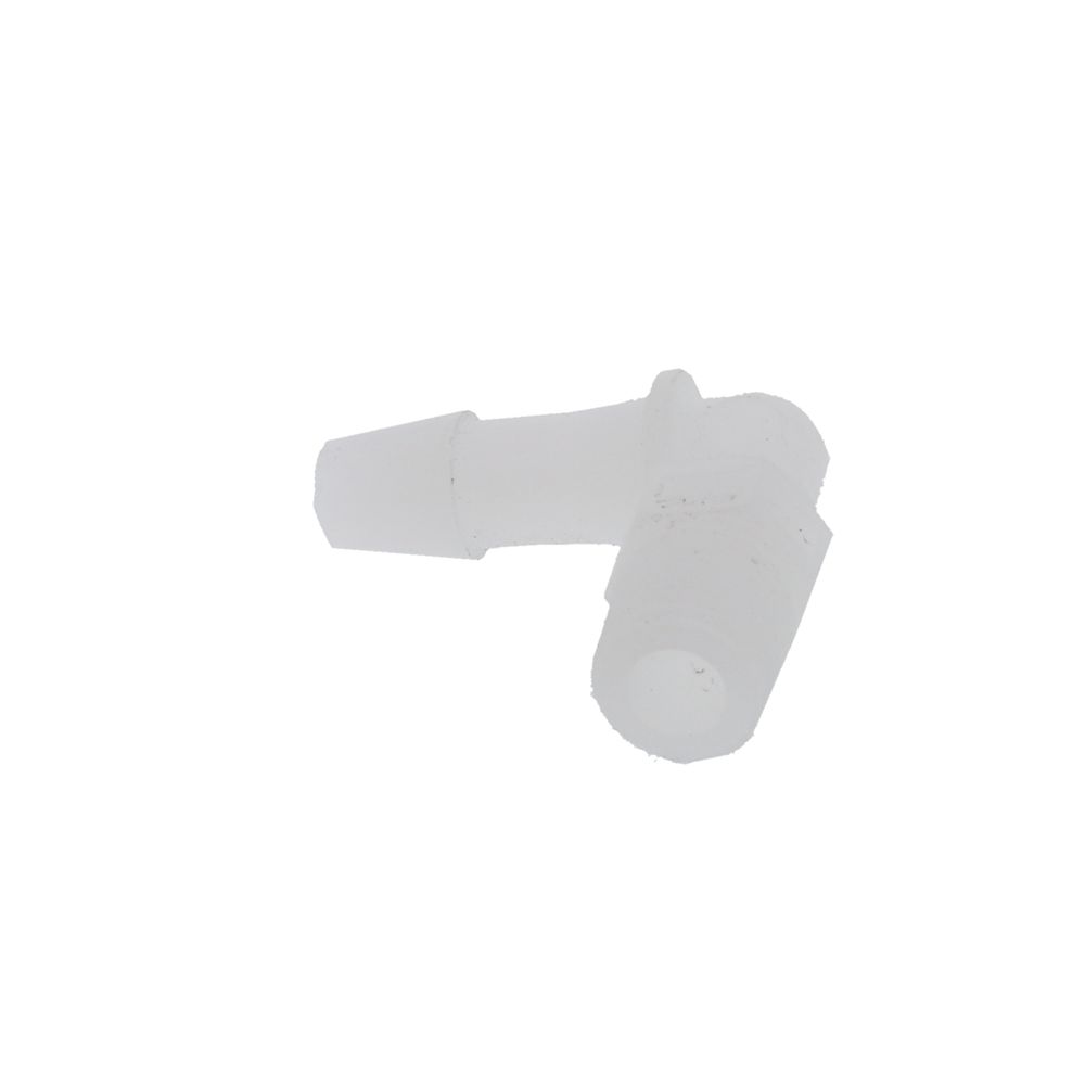 FitQuik PVDF [Kynar] Thread to Tube Elbow Fitting - 1/8 NPT to 1/4 ID Barb