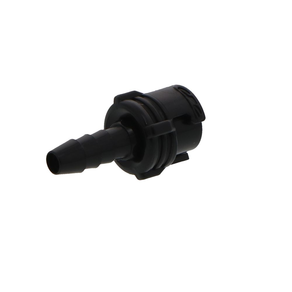 SMFD02MBLK Valved Inline Hose Barb Black Coupling Body 1/8 ID Barb